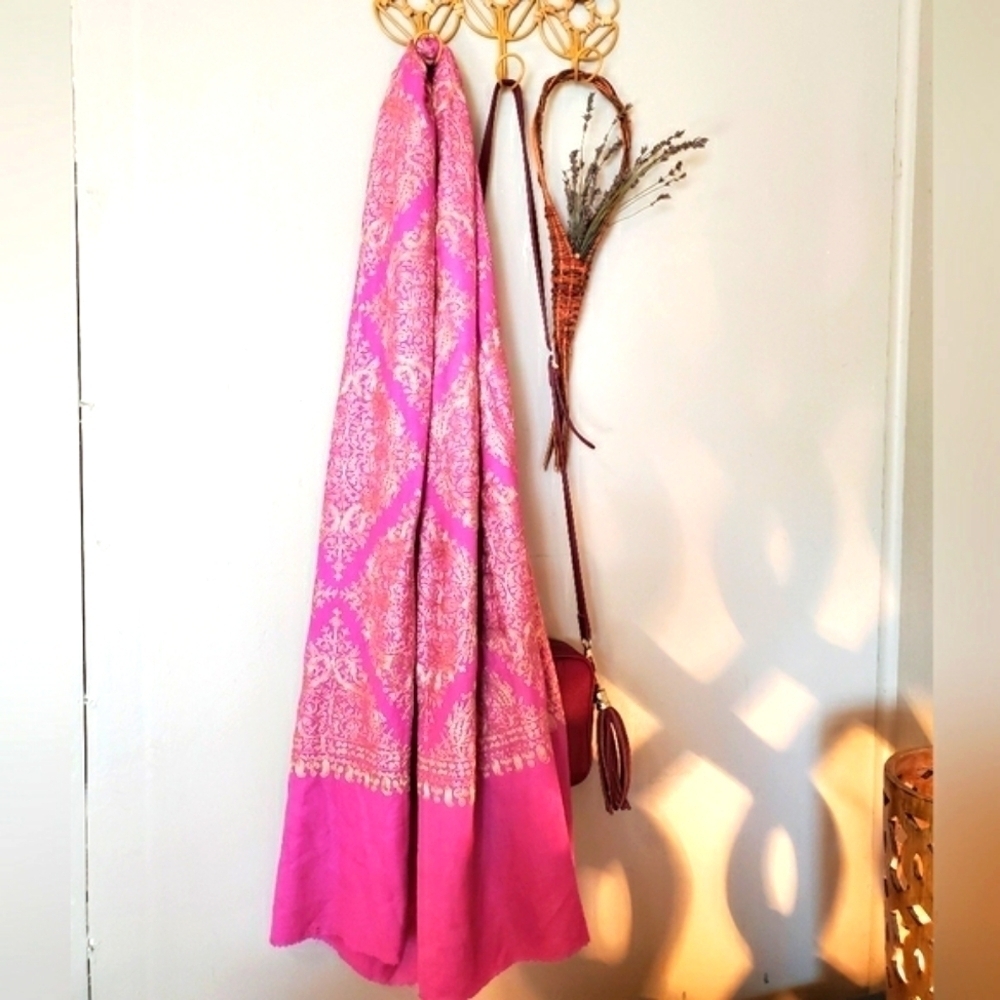 Stunning Indian Silk Scarf